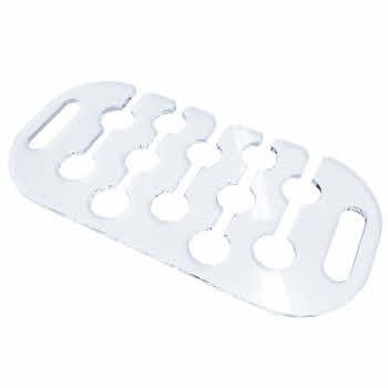 12 Hole Acrylic Champagne Flute Serving Tray With Handles - Catering (DS95)