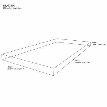 Size: 200mm x 100mm x 10mm (DS/G72