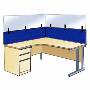 DS89 Desk Panel Screen Extension
